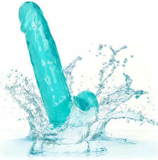 Calexotics Size Queen Dildo Realistisches Dildo mit Hoden und Saugnapf Turquoise 15cm