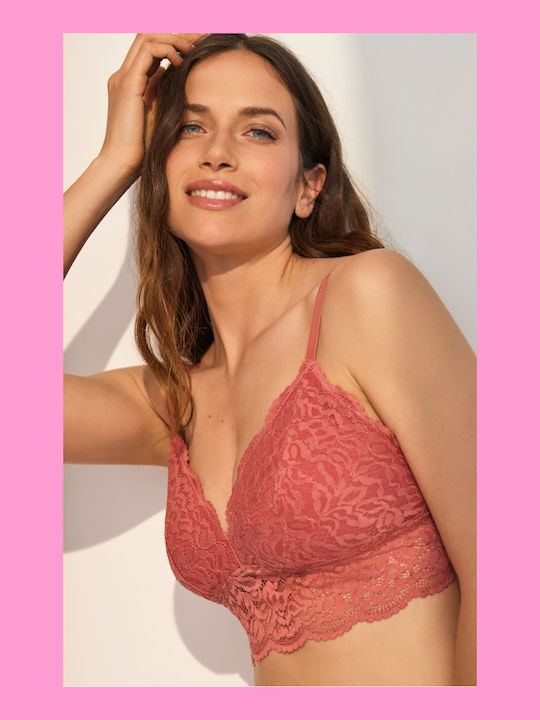 Promise Roser Samon Bralette Bra & Normal Slip- Z9440