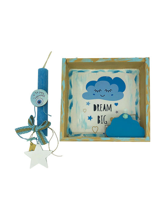 'My First Candle' Flat Asteraki-My First Set Illuminated Frame Blue