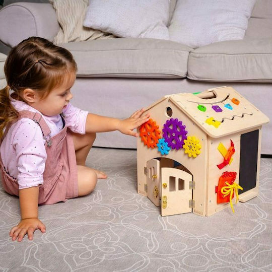 Roter Kafer Baby Toy BusyHouse made of Wood for 36++ Months