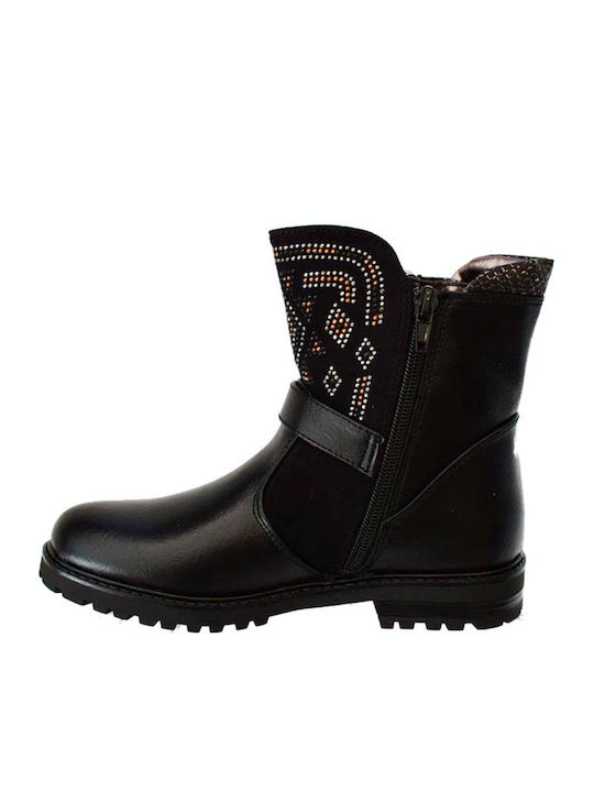 Asso Kids Boots with Zipper Black