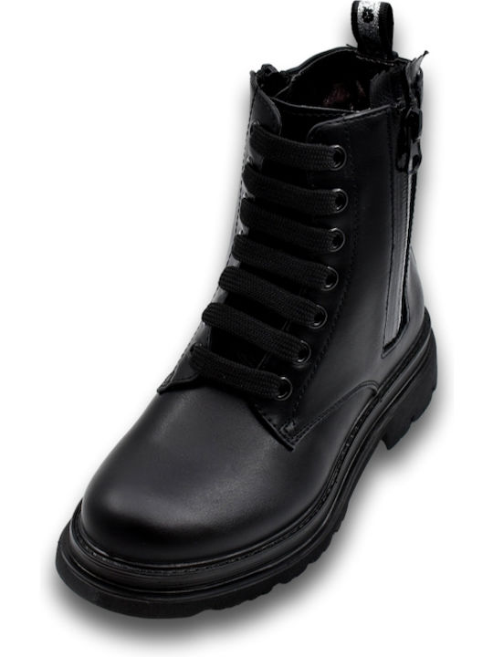 Kids Boots with Zipper Black