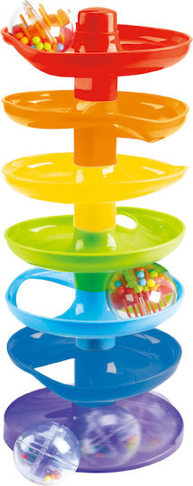 Playgo Stacking Toy Rainbow Ball Drop with Sounds for 12++ Months