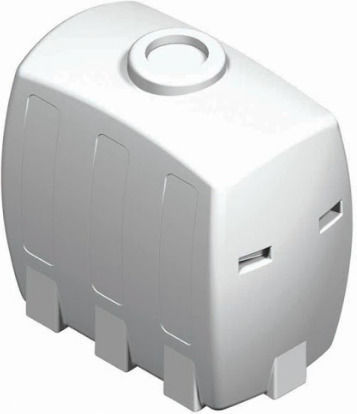 Mytherm Classic Σ7 Slim Vertical Narrow Plastic Storage Tank 1300lt for Water / Petroleum / Oil White