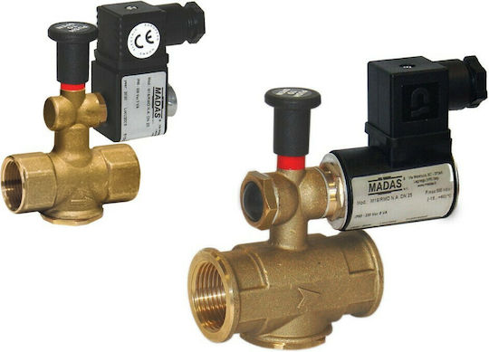 Madas 65.08.14.01 Two-Way Gas Solenoid Valve ½"