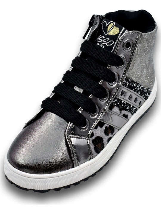 Kinder Sneakers Hoch Gray