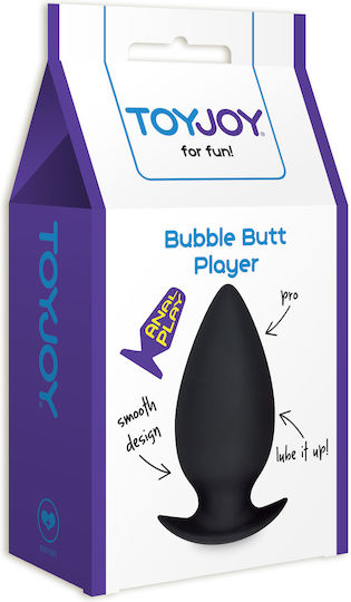 ToyJoy Butt Plug Bubble Player Pro Πρωκτική Σφήνα Black 19cm