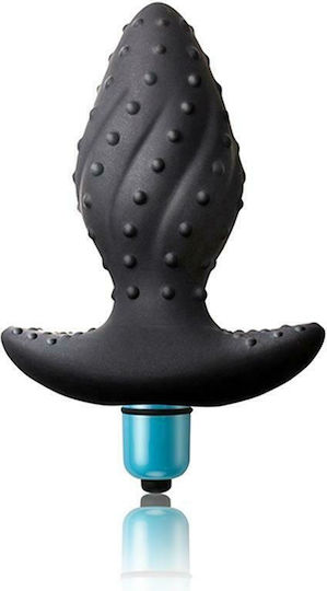 Rocks Off Ibex Πρωκτικές Σφήνες με Δόνηση Σετ Black 12cm 2τμχ