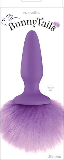 Ns Novelties Bunny Tails Anal Plug Lila 17cm