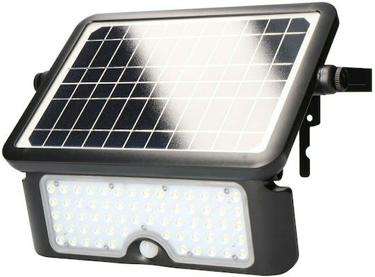 Spot Light Proiector Solar LED 10W Alb Rece 6000K Cu Senzor De Mișcare IP65