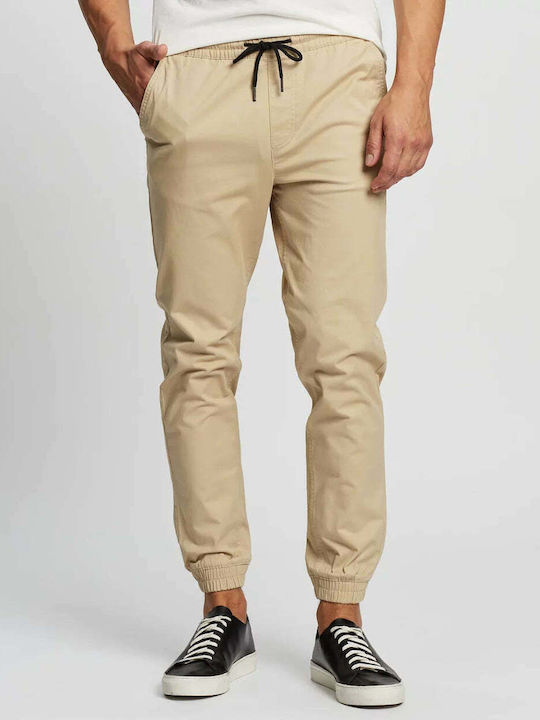 Herrenhose Elastisch Beige