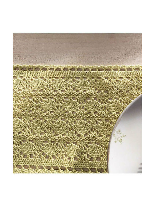 Gofis Home Crochet Σουπλά Υφασμάτινο Spring Green 50x25cm