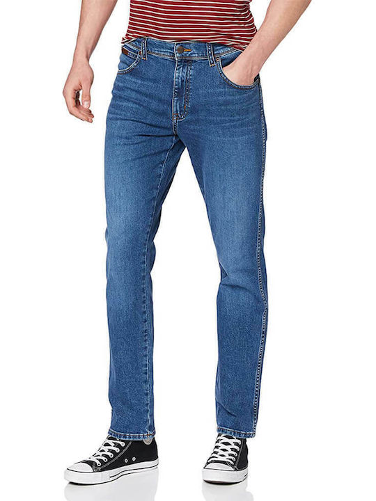 Texas Men's Jeans Pants with Slim Straight Fit Blue