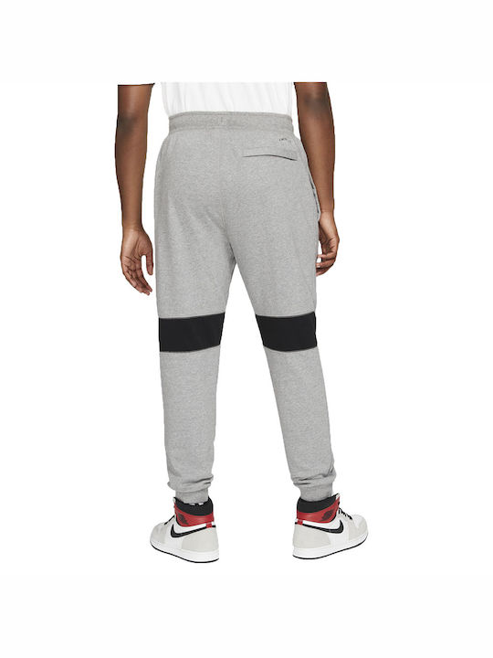 Jordan Air Men's Fleece Sweatpants with Rubber Dri-Fit Gray