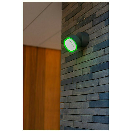Lutec Dropsi Επιτοίχιο Εξωτερικό Σποτ LED IP44 9.5W με RGB Φως 11.5x9.4x9.4εκ.