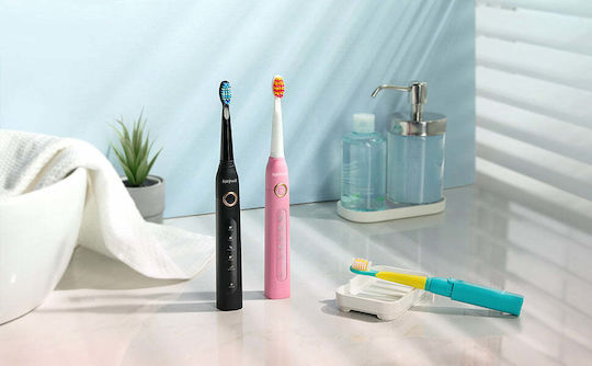 FairyWill Family Bundle Periuță de dinți electrică cu Temporizator Black, Pink & Aqua