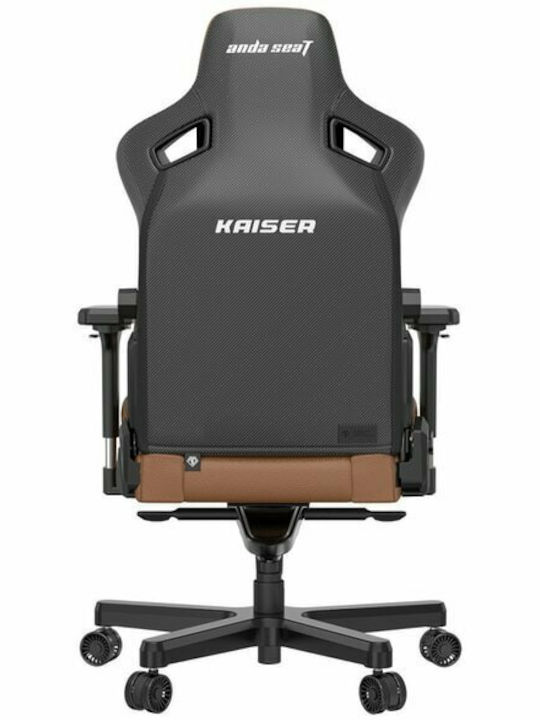 Anda Seat Kaiser 3 Large Καρέκλα Gaming Δερματίνης με Ρυθμιζόμενα Μπράτσα Bentley Brown