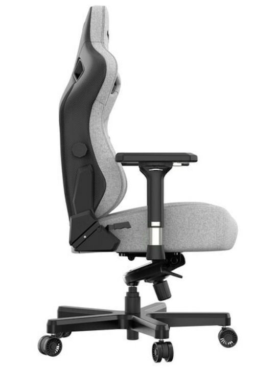 Anda Seat Kaiser 3 XL Υφασμάτινη Καρέκλα Gaming με Ρυθμιζόμενα Μπράτσα Ash Gray