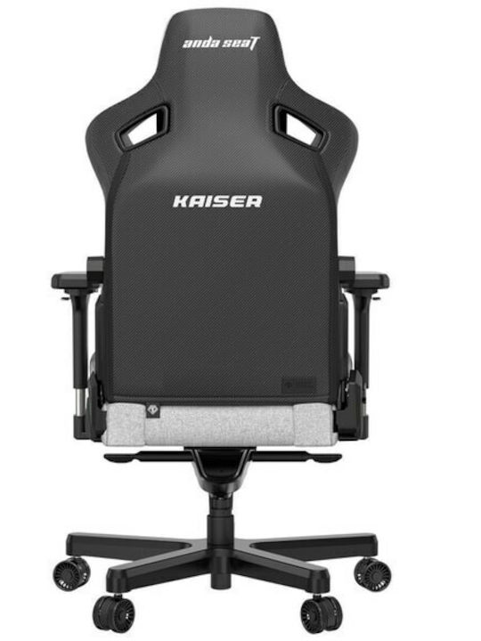 Anda Seat Kaiser 3 XL Υφασμάτινη Καρέκλα Gaming με Ρυθμιζόμενα Μπράτσα Ash Gray