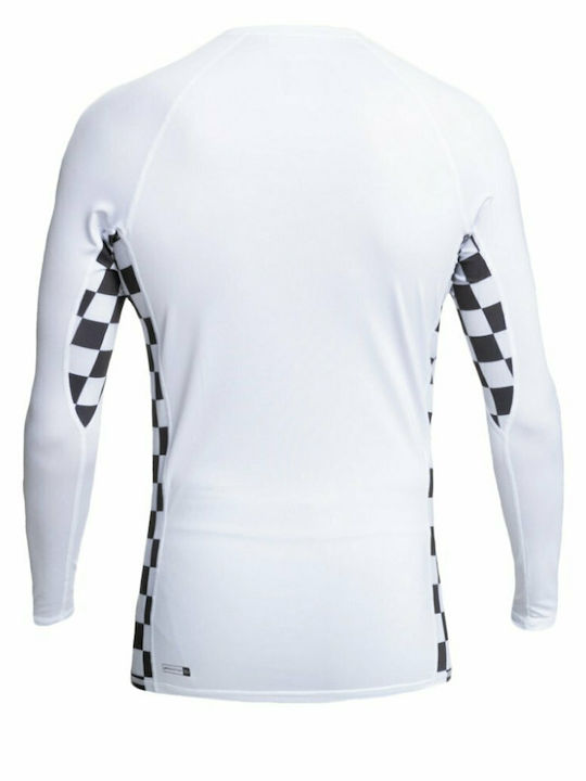 Quiksilver Arch Αντηλιακή Μπλούζα Λευκή
