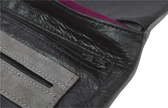 MR MR Pouches Alope Καπνοθήkas aus Künstliches Leder Grau Handgefertigt mit Taste