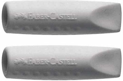 Faber-Castell Eraser Set for Pencil and Pen Καπάκι 1pcs Gray