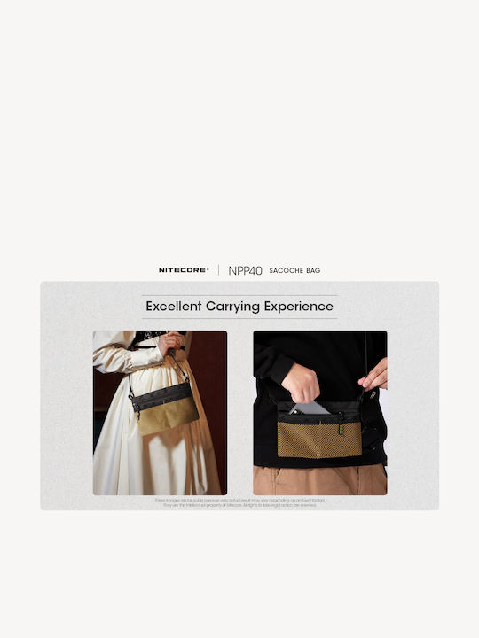 Herren Schulter / Crossbody Tasche Khaki