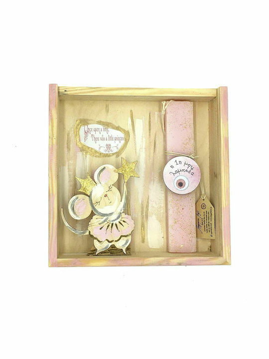 'My First Candle' Flat Handmade Mouse Princess-My First Handmade Set Box-frame Pink
