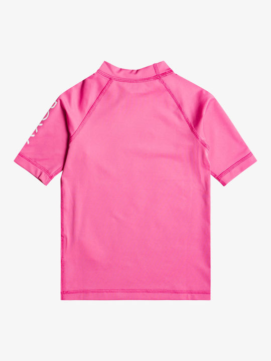 Roxy Whole Hearted Kids Swimwear Rashguard Pink