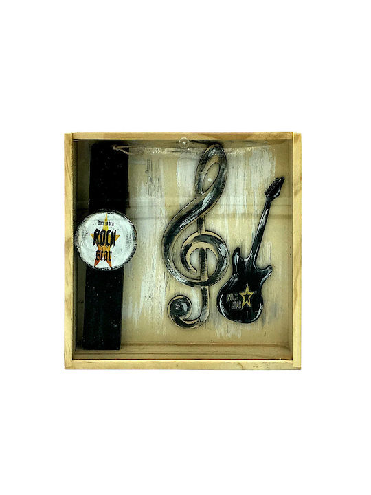Easter Candle Flat Handmade Rock Star Set Handmade Box-Frame 22pcs Black