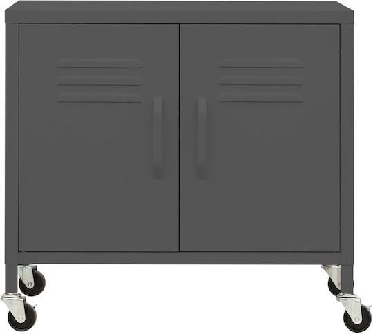 Шкаф Офис с колела Въглени 60x35x49см