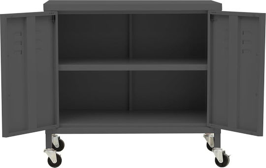 Шкаф Офис с колела Въглени 60x35x49см