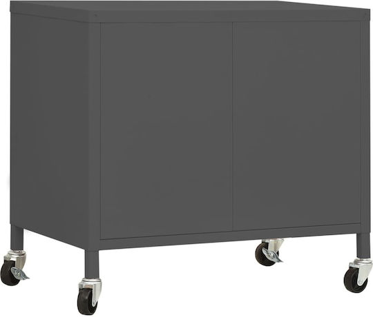 Шкаф Офис с колела Въглени 60x35x49см