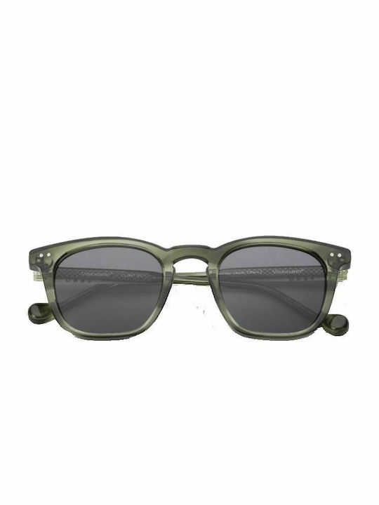 Visionario Clint Men's Sunglasses with 03 Plastic Frame and Gray Lens