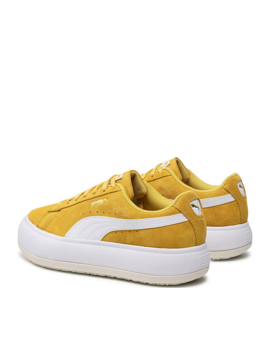 Mayu Damen Flatforms Sneakers Gelb