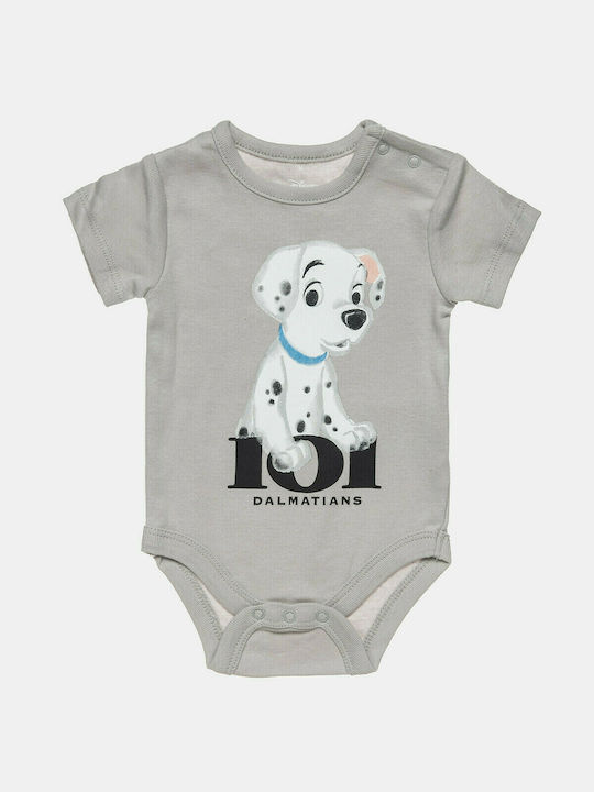 Alouette Baby Bodysuit Set Short-Sleeved with Pants Gray