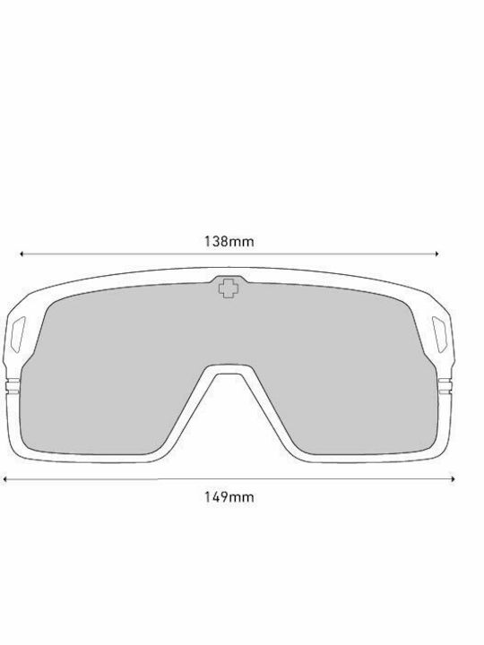 Spy Monolith Men's Sunglasses with Pink Plastic Frame and Turquoise Mirror Lens 6700000000151