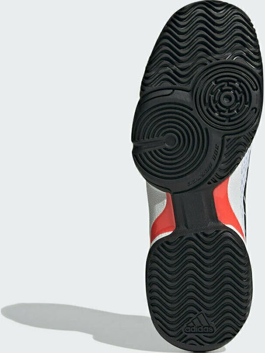 Barricade Tennis Kids Sports Shoes Tennis with Laces Cloud White / Core Black / Solar Red