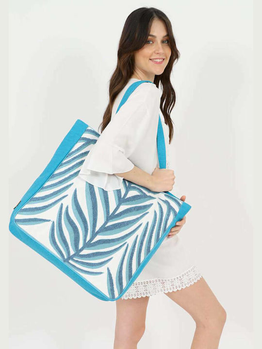 Doca Fabric Beach Bag Blue