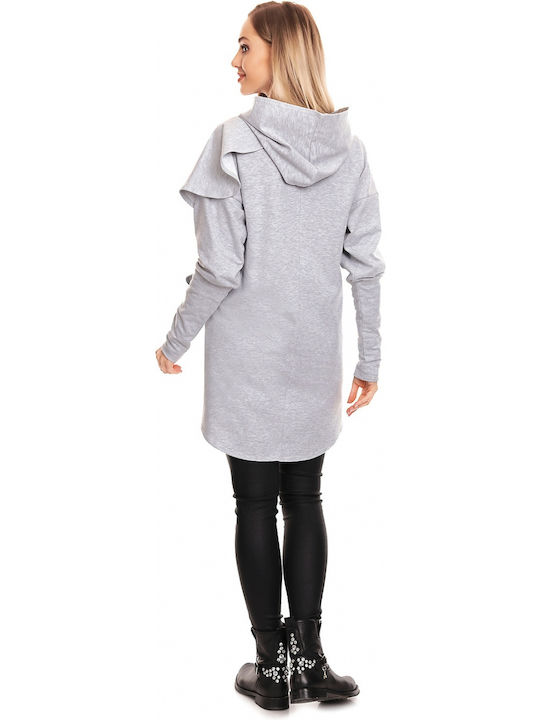 PeeKaBoo Kleid Top Schwangerschafts-Tops Gray