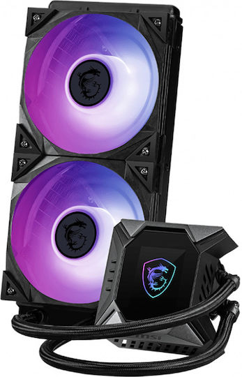 MPG CoreLiquid K240 V2 v2 Υδρόψυξη AIO CPU με 2 Ανεμιστήρες 120mm και ARGB Φωτισμό