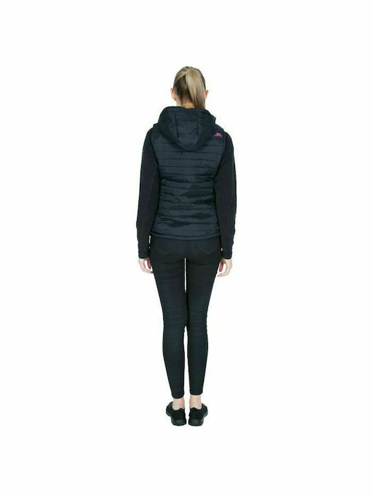 Trespass Aretha FAJKGIN20001 Women's Short Puffer Jacket for Winter with Hood Black FAJKGIN20001-BLP