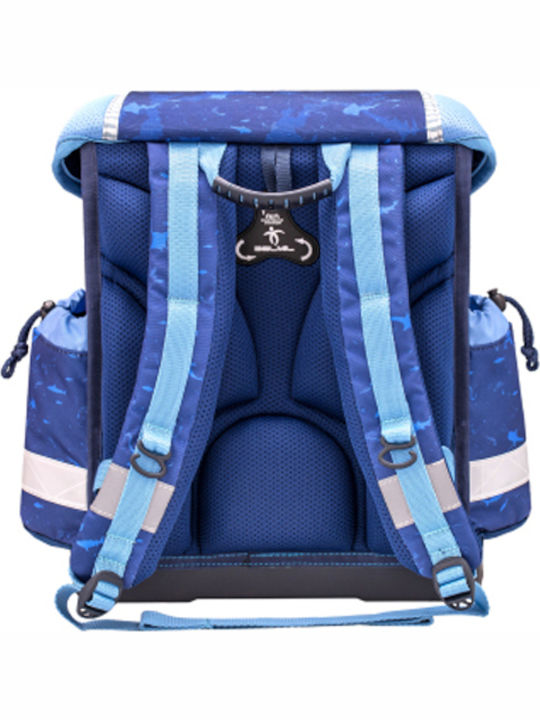 Belmil Shark 2 403-13 School Bag Backpack Elementary, Elementary in Blue color