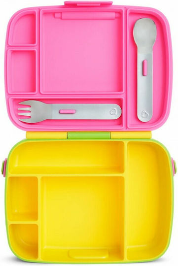 Munchkin Bento Box Plastic Kids Dinner Set Multicolour