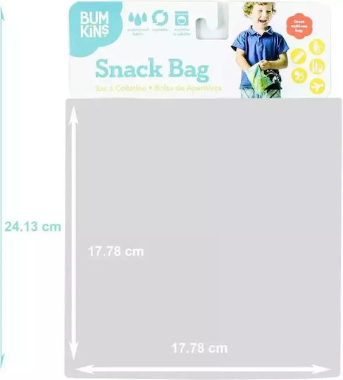 Bumkins School Food Case Gray 18 x 18 x 18cm