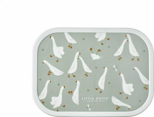 Little Dutch Little Goose Plastic Kids' Food Container Green x x 6cm