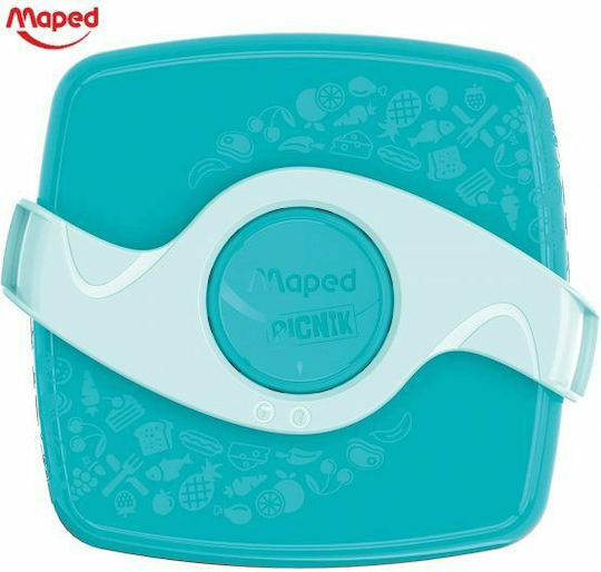 Maped Origin Πλαστικό Παιδικό Δοχείο Φαγητού 0.520lt Τιρκουάζ 17 x 15.3 x 5.5εκ.