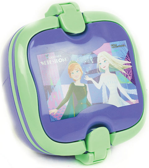 Gim Frozen Πλαστικό Παιδικό Δοχείο Φαγητού Frozen 0.6lt Μωβ 18 x 15 x 9εκ.