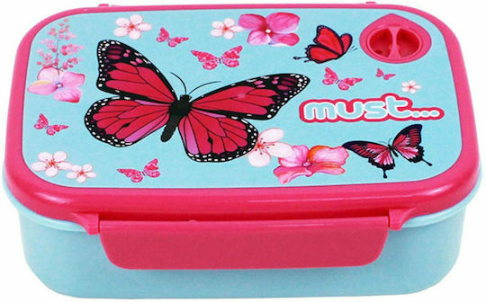 Must Kids Set Lunch Plastic Box 0.8lt Multicolour