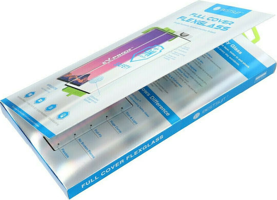 Bestsuit Bending Working Fingerprint Scanner 5D Full Face Tempered Glass Μαύρο (Galaxy S22 5G)